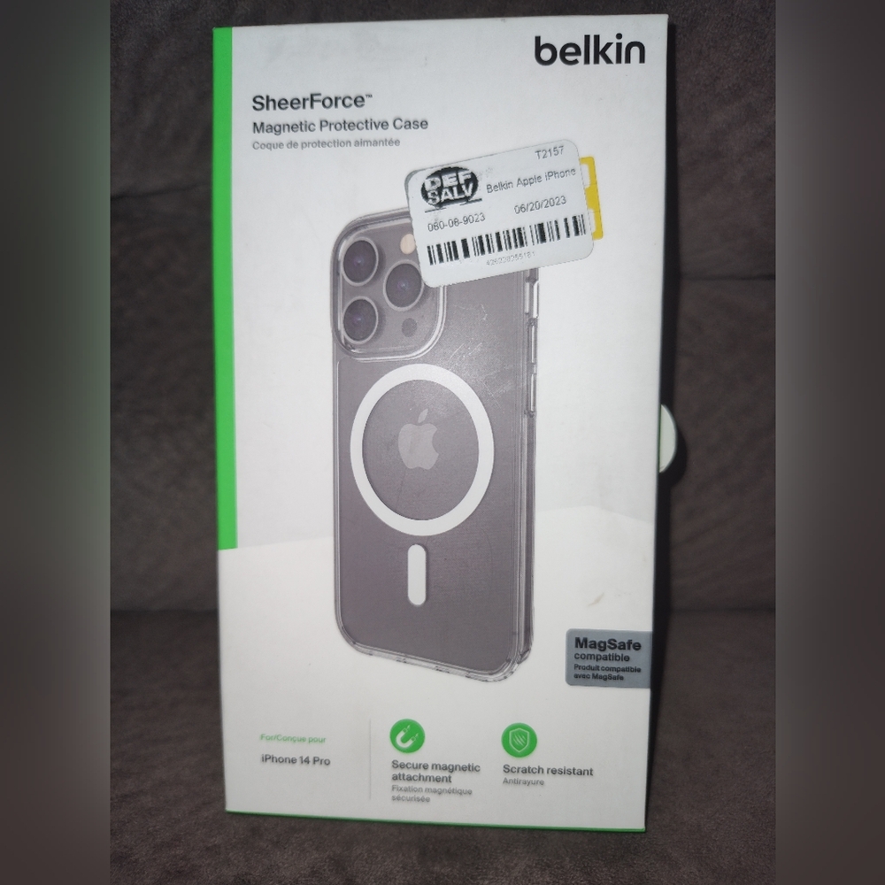 Belkin Clear Protective Case w/Magsafe for Apple iPhone 14 Pro